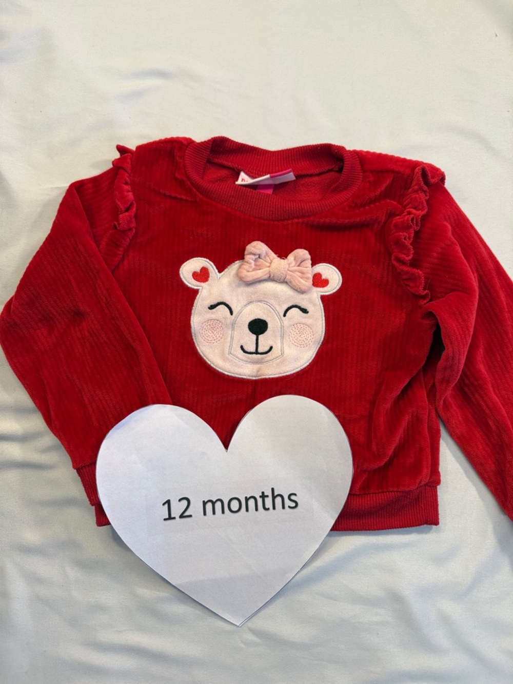 Penelope Mack - long sleeve plush pullover  sweater. Size 12 months.